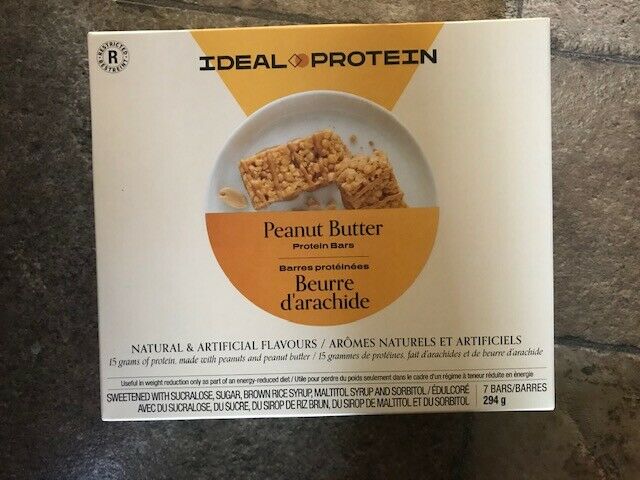 Ideal Protein Peanut Butter Bars 7 Bars 15g Protein Per Bar