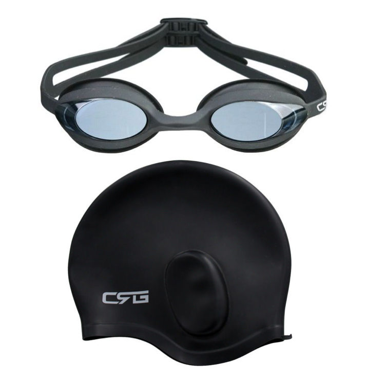 Crg Swimming Goggle And Cap (adult)