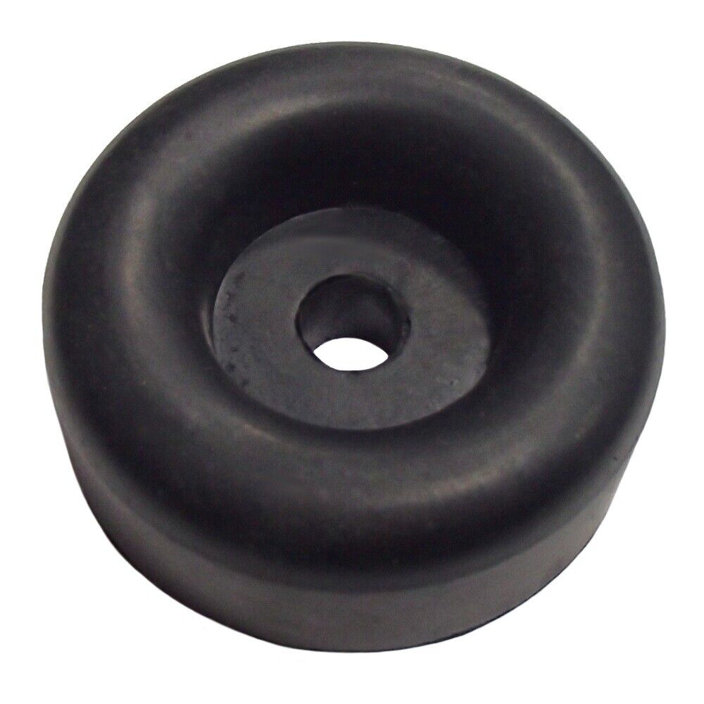 2 Pack Trailer Door Round Rubber Bumper 2-1/2" Diameter 1" Tall W/ Mounting Hole