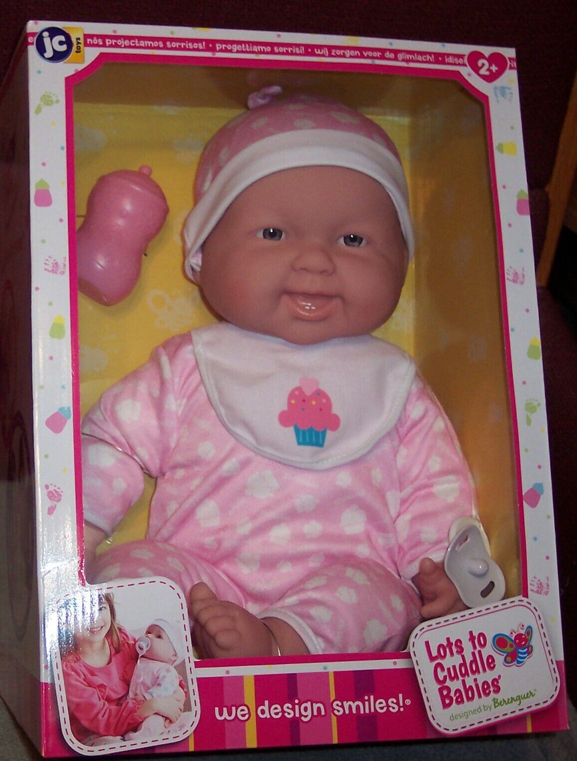 New Berenguer 20" Lots To Cuddle Babies 2018 Baby Doll Molded Hair Nib