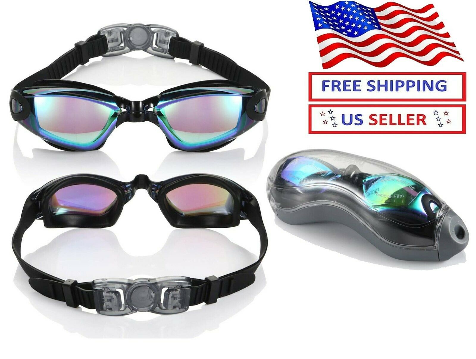 Multi-choice Clear Comfortable Swimming Goggles With Uv- Anti-fog Swim Glasses