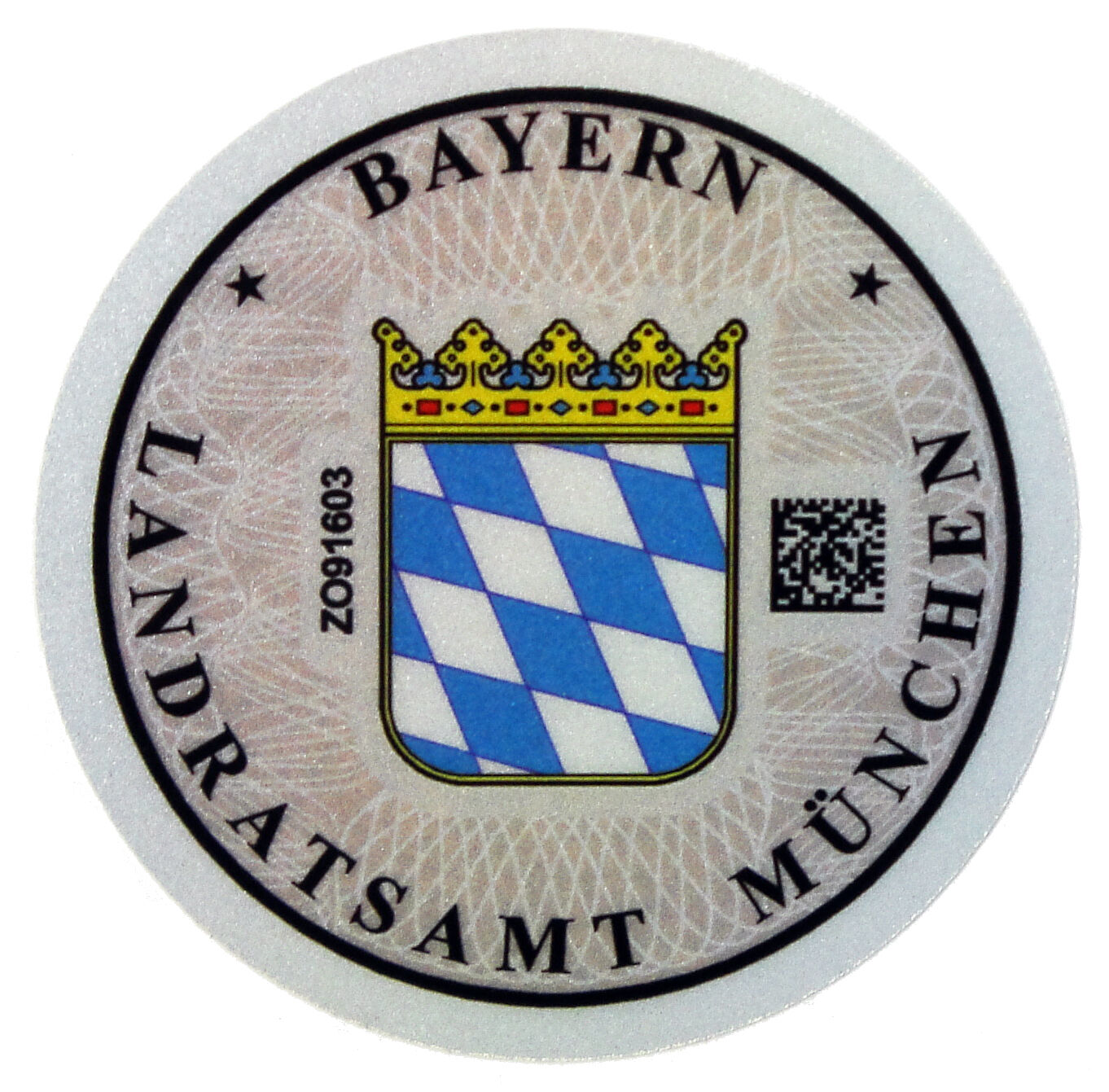 German License Plate Registration Seal And Inspection Replacement Sticker Set