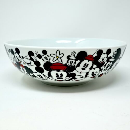 Disney Serving Bowl Mickey Mouse All Over 9.2" Large “new”