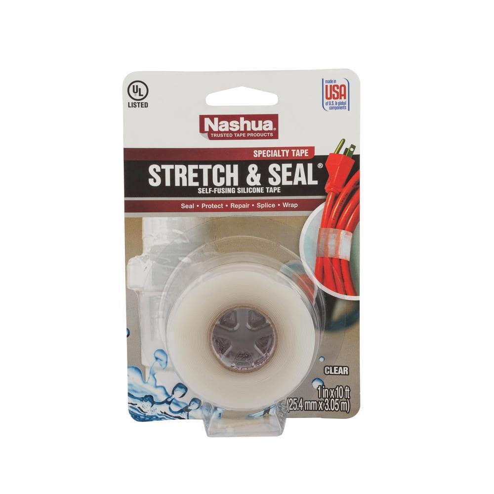 Silicone Tape Clear 3 Yd. Stretch Seal Self-fusing Plumbers Waterproof Repair