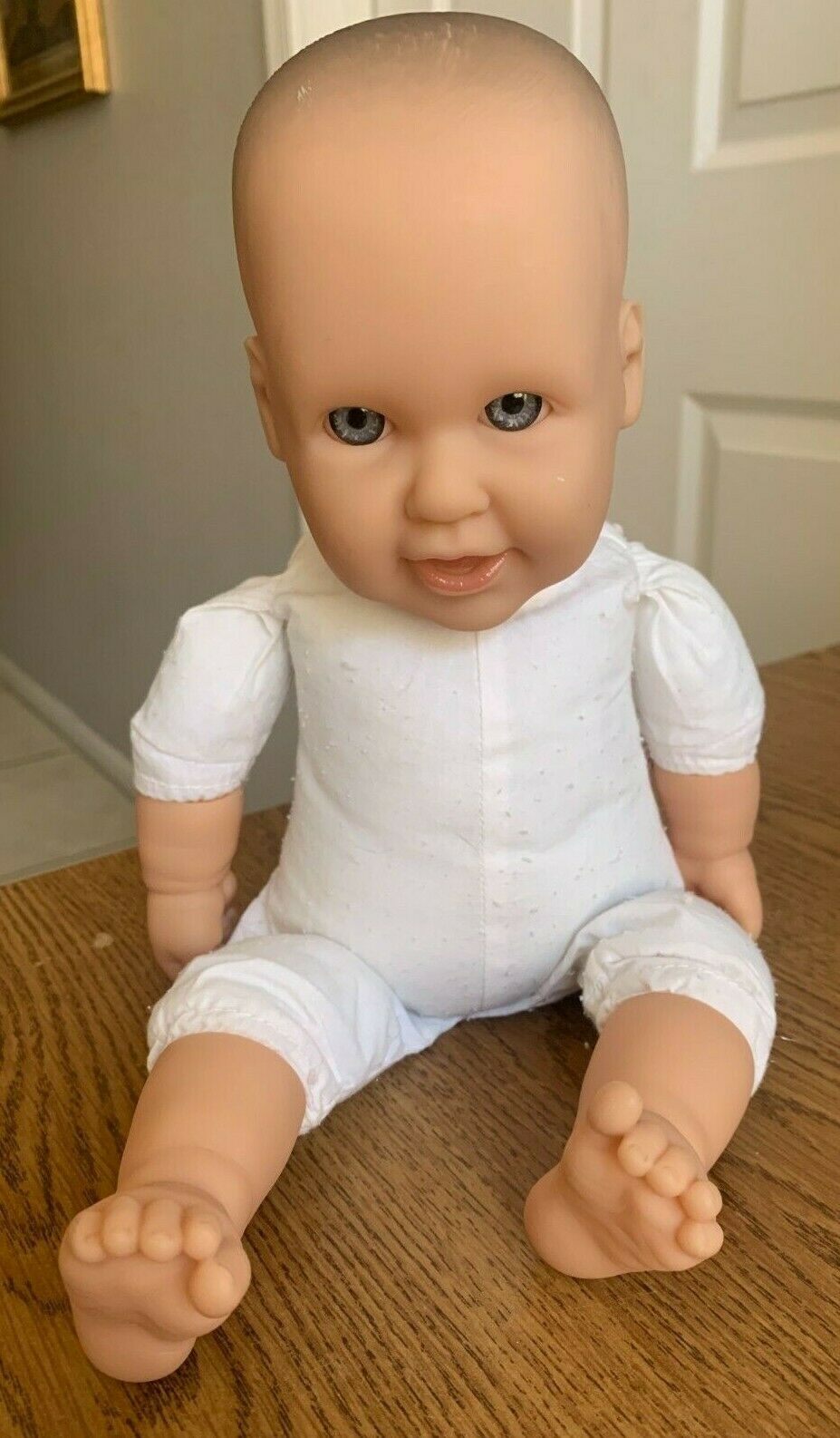 Jc Toys 14" Berenguer Baby Doll Infant Blue Eyes Cloth Body Collectible Dolls