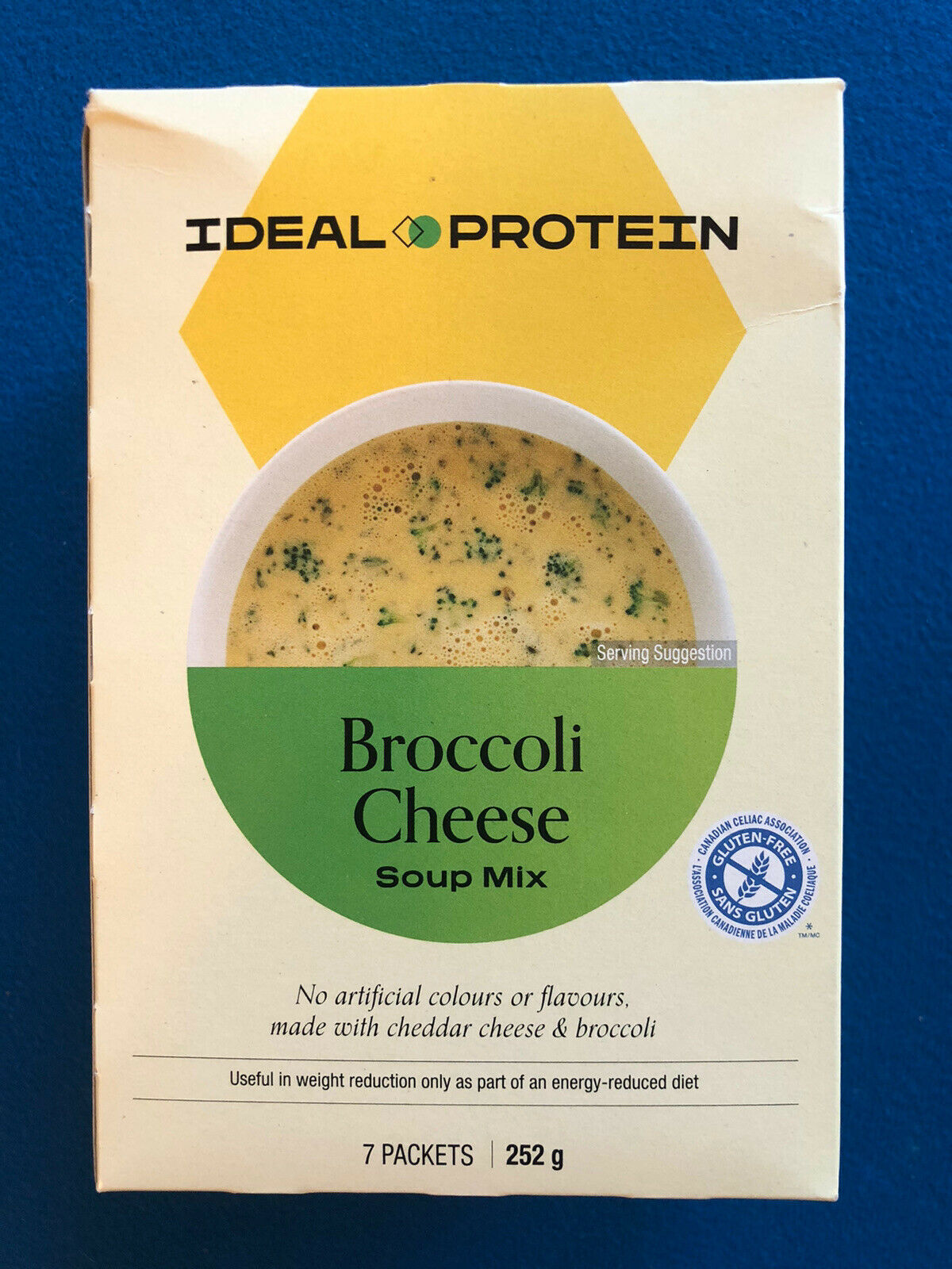 Ideal Protein Broccoli Cheese Soup Mix - 7 Packets - Exp 3/31/22 Free Ship