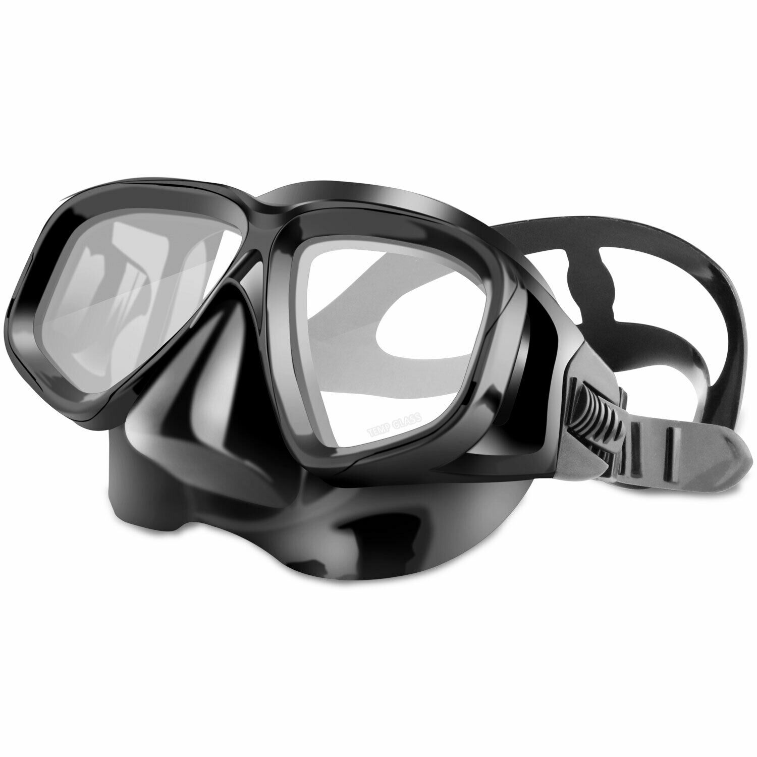 Swimming Scuba Half Face Glasses Anti Fog Underwater Diving Goggles For Adults