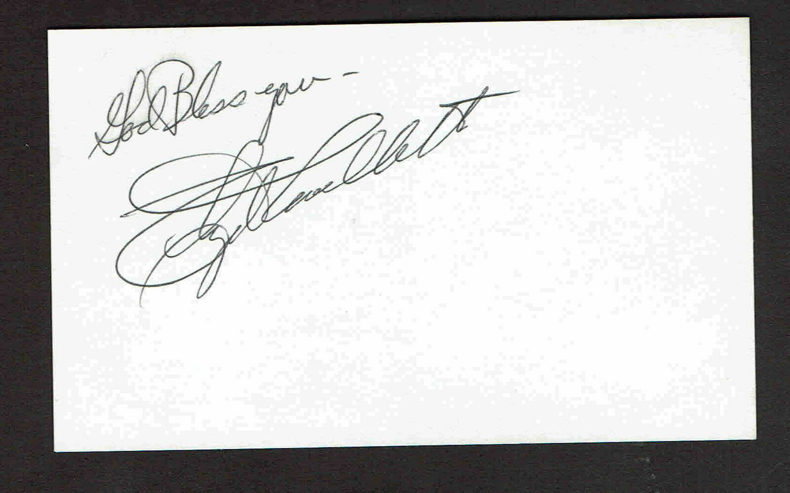 Clyde Lovellette  Signed 3 X 5  Autographed Index Card Jsa S19067