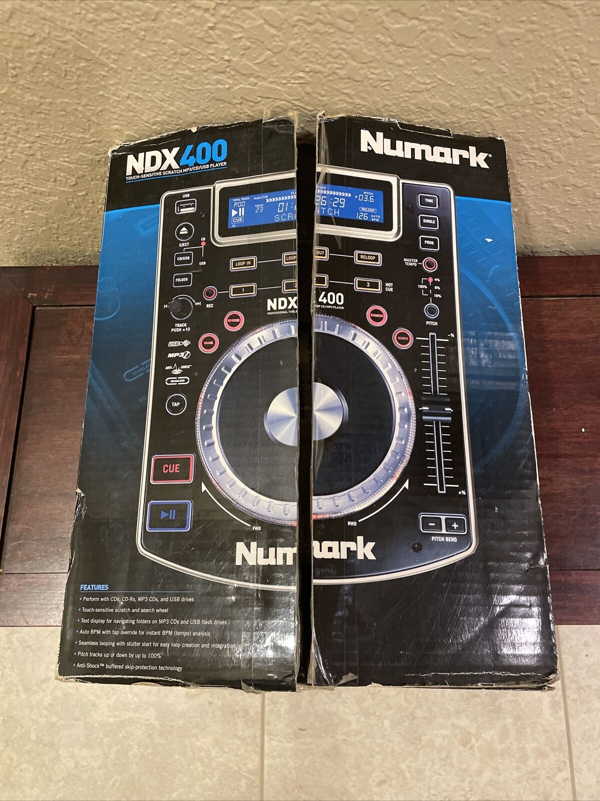 Numark With Box Ndx 400 Dj Professional Tabletop Cd/mp3 Player Controller