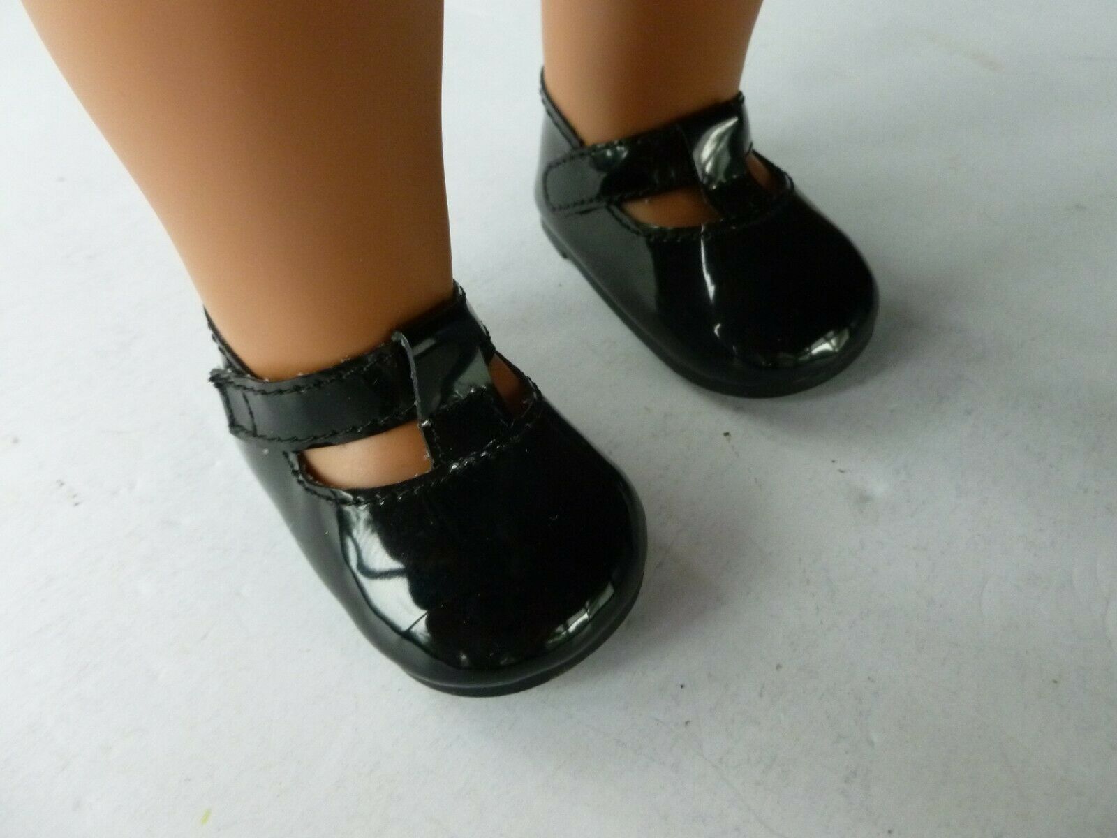 American Girl Doll Kit's Christmas Outfit Black Patent Mary Jane T Strap Shoe
